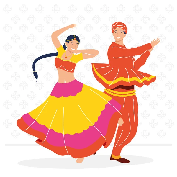 Navratri dansçıları çifti