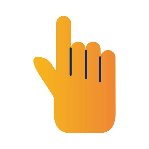 Cursor hand pictogram — Stockvector