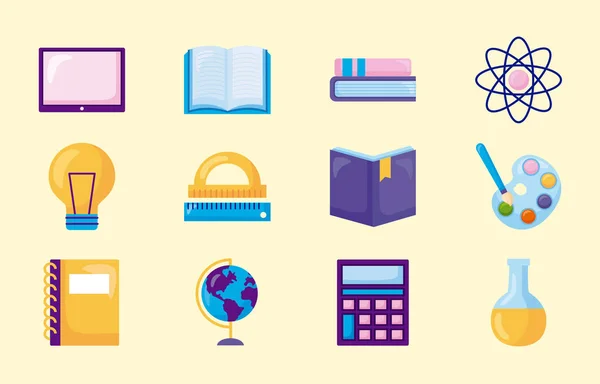 School icon set — Stock Vector