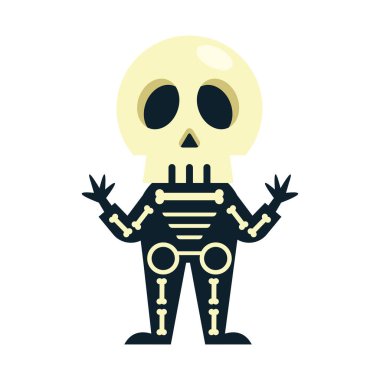 Cadılar Bayramı kostümü giymiş bir çocuk.