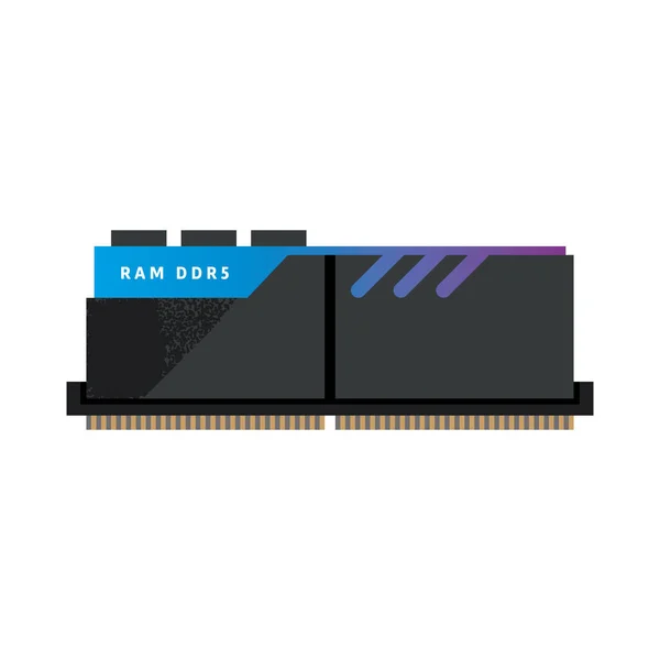 Ikon RAM Komputer - Stok Vektor