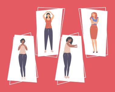 Kişisel bakım temalı kızlar