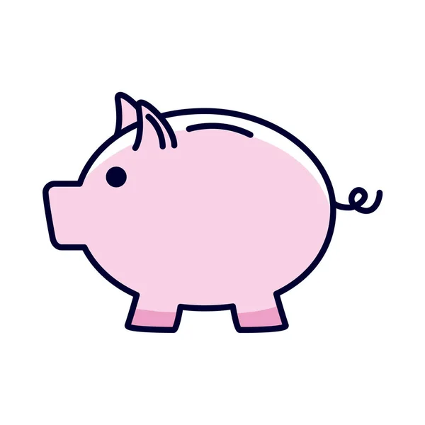 Dinheiro ícone porquinho —  Vetores de Stock