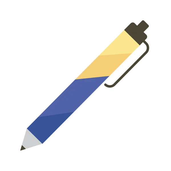 Ícone caneta azul —  Vetores de Stock