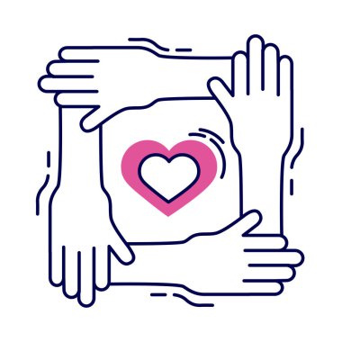 kalp ellerde çerçeve