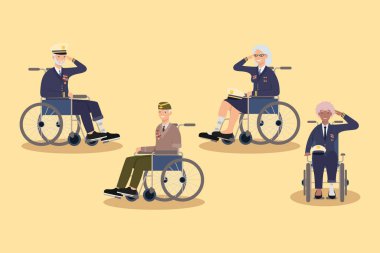 Protez kullanan gaziler.