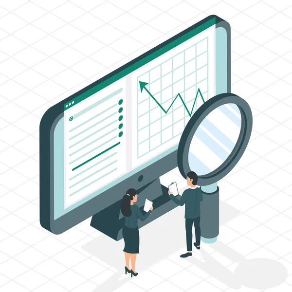 Artan oku olan iş adamları ve bilgisayarlar