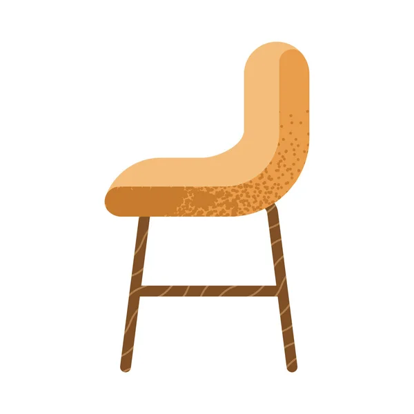 Yellow chair icon — Stock Vector