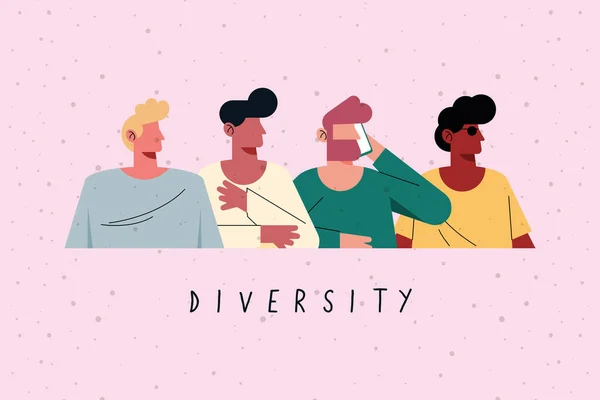 多様性の少年デザイン — ストックベクタ