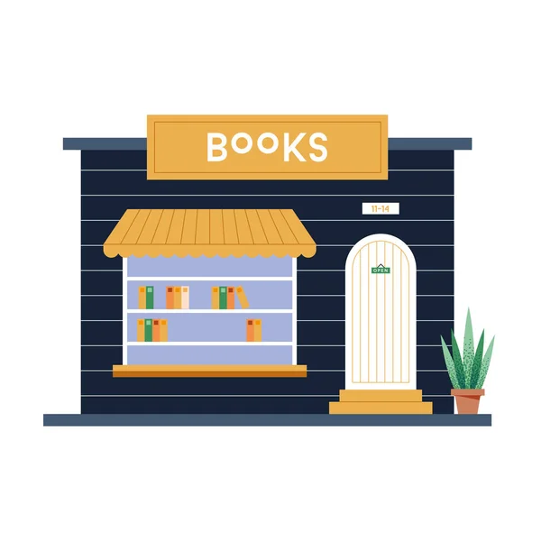 Libros tienda diseño — Vector de stock