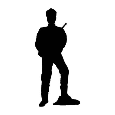 Ordu tüfekle ayakta duruyor