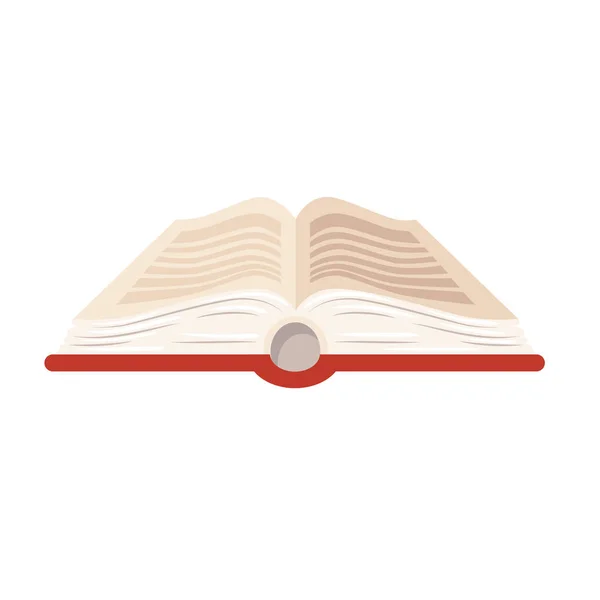 Kırmızı kitap açık — Stok Vektör