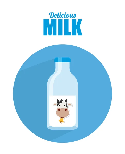 Diseño de leche — Vector de stock