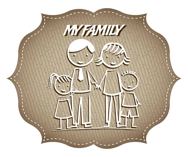 Familie ontwerp — Stockvector