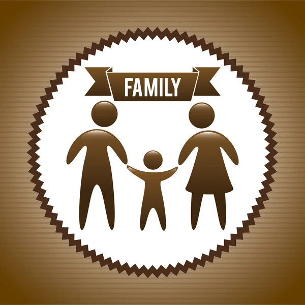 Desenho da família — Vetor de Stock