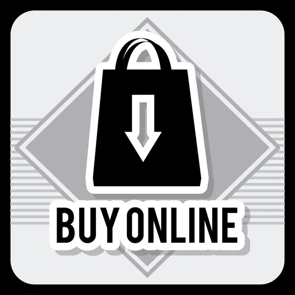 On-line vásárlás — Stock Vector