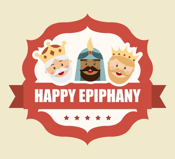 Happy epiphany — Stock Vector