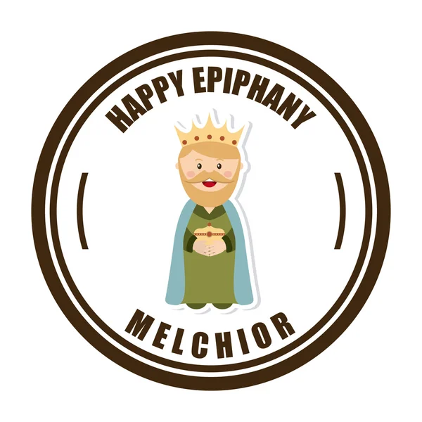 Šťastný epiphany — Stockový vektor