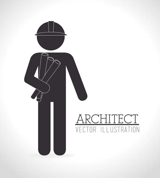 Diseño de construcción — Vector de stock