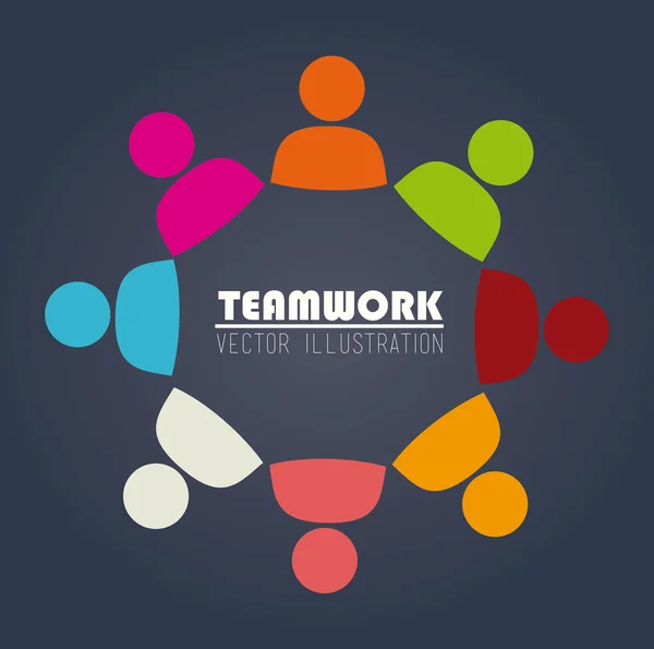 Teamwork design — Stock Vector