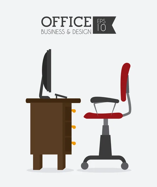 Дизайн офиса — стоковый вектор