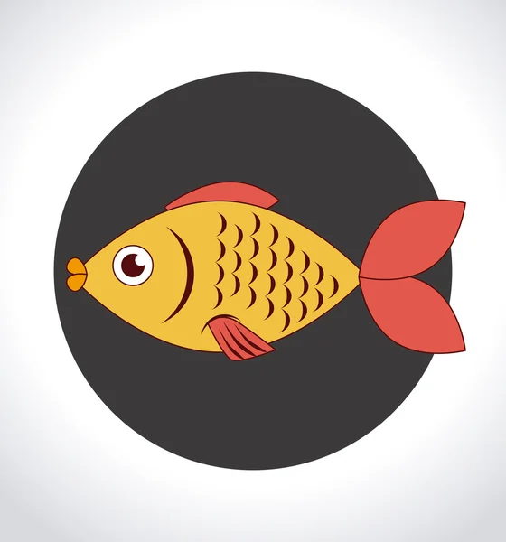 Diseño de pesca — Vector de stock