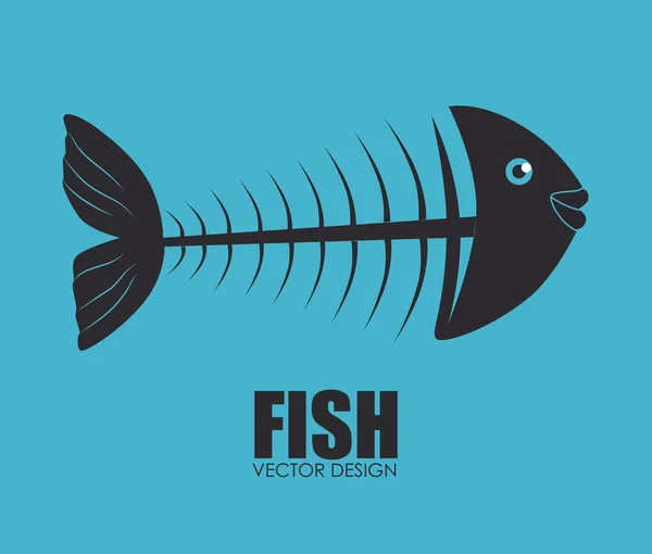 Diseño de pesca — Vector de stock