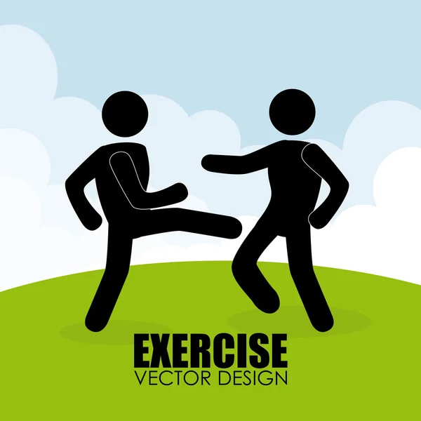 Design de fitness — Vetor de Stock