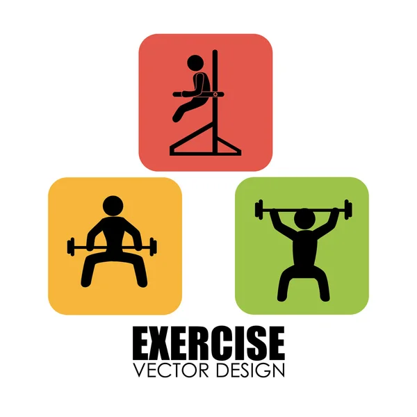 Diseño de fitness — Vector de stock