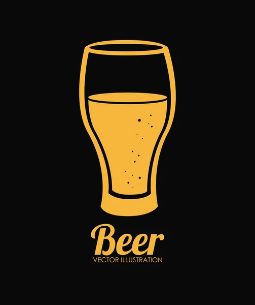 Diseño de cerveza — Vector de stock