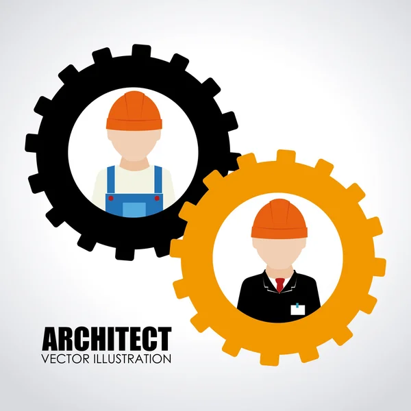 Diseño de construcción — Vector de stock