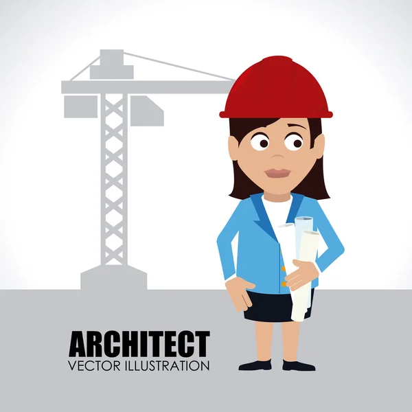 Diseño de construcción — Vector de stock