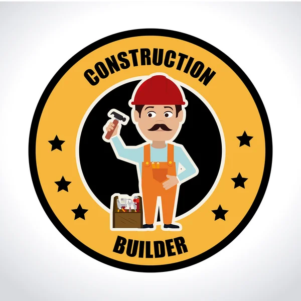 Diseño de construcción — Vector de stock