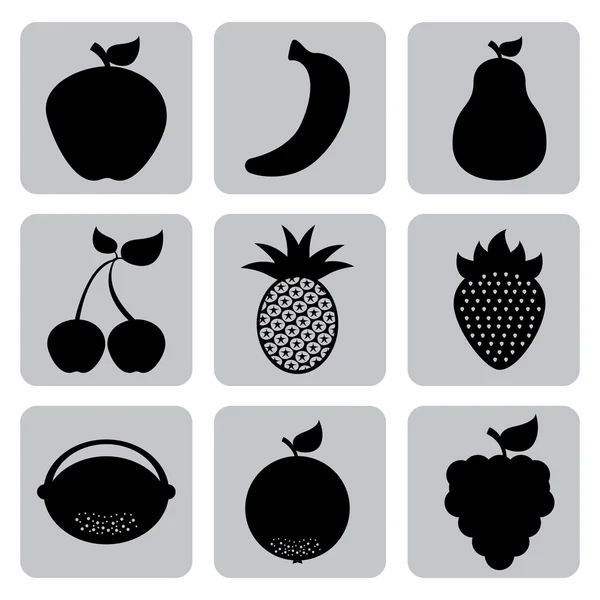 Diseño de frutas — Archivo Imágenes Vectoriales