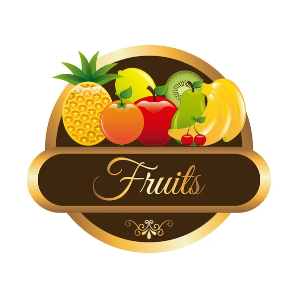 Design de frutas —  Vetores de Stock