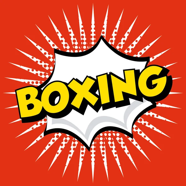 Diseño de boxeo — Vector de stock