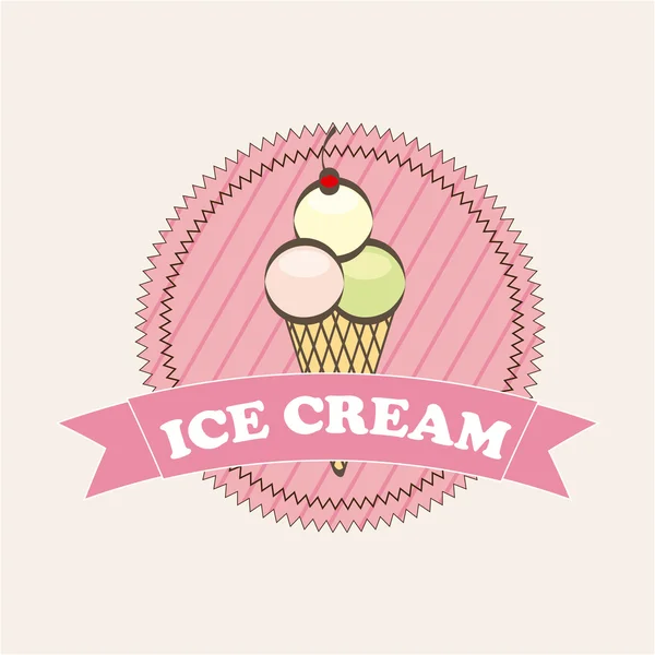 Diseño de helado — Vector de stock