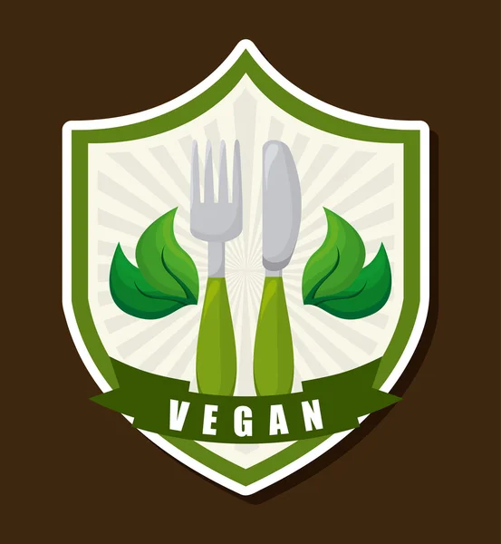 Comida Vegan — Vetor de Stock