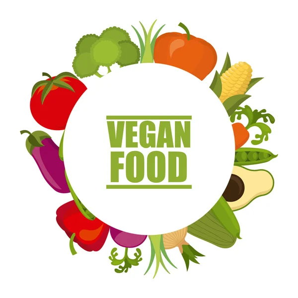 Comida Vegan —  Vetores de Stock
