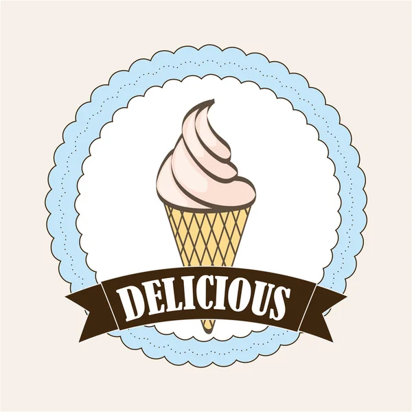 Ice cream design — Stock Vector