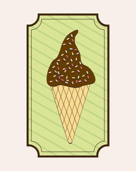 Disegno gelato — Vettoriale Stock