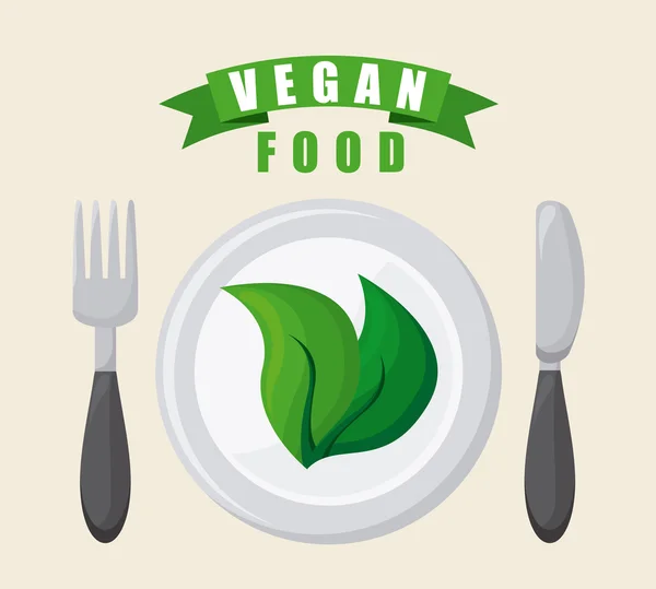 Vegan food — Stockvector