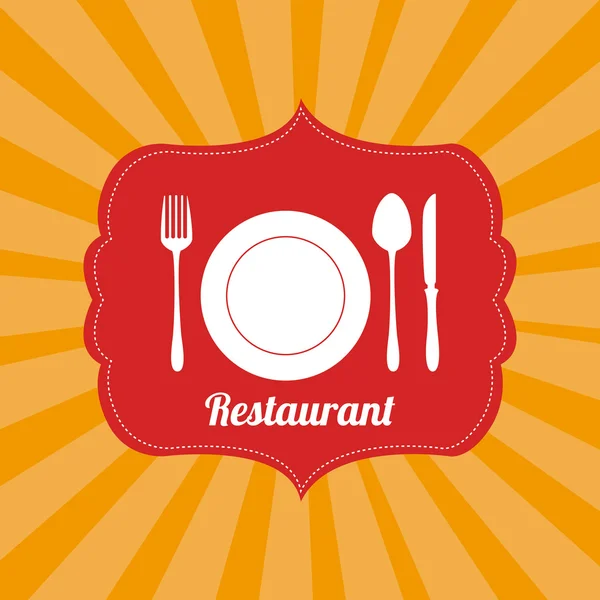 Diseño del restaurante — Vector de stock