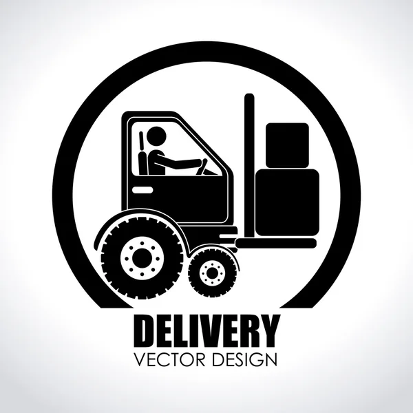 Дизайн доставки — стоковый вектор
