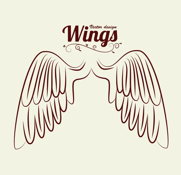 Wings design — Stock Vector