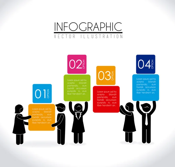 Progettazione infografica — Vettoriale Stock