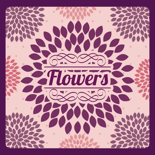 Bloemen design — Stockvector