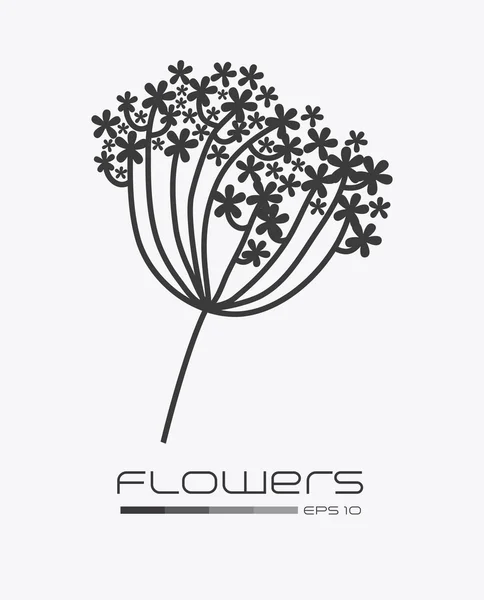 Desing de flores — Vetor de Stock