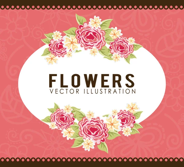 Blommor design — Stock vektor