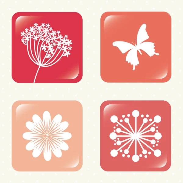 Fleurs desing — Image vectorielle